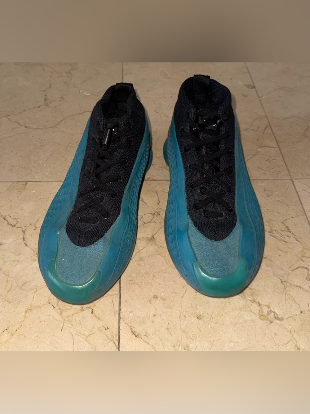 adidas Kids Teal Black Slip-On Sneakers